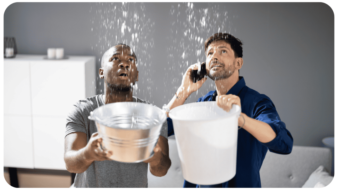 Quick thinking! Kevin and Mark improvising a solution to tackle a surprise leak from the ductless mini split. Mini Split Leaking Water: Reasons, Questions, Explanations, Answers.